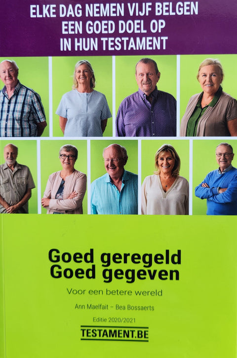 Goed geregeld, goed gegeven – boekcover – Ann Maelfait – ISBN 9789048638932 – paperback – als nieuw