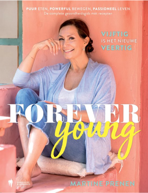 Forever young – boekcover – Martine Prenen – ISBN 9789089318244 – hardcover – als nieuw