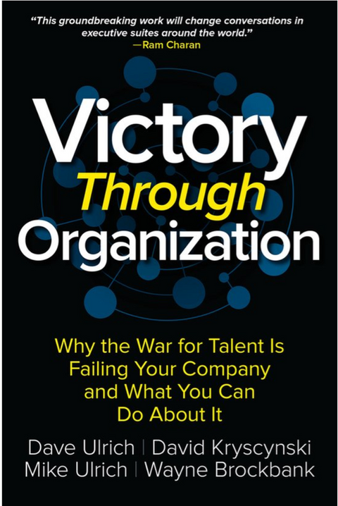 Victory Through Organization – boekcover – Dave Ulrich – ISBN 9781259837647 – hardcover – als nieuw