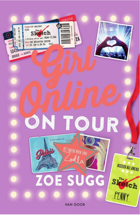 Girl Online 2 - On tour – boekcover – Zoe Sugg – ISBN 9789000347131 – hardcover – als nieuw