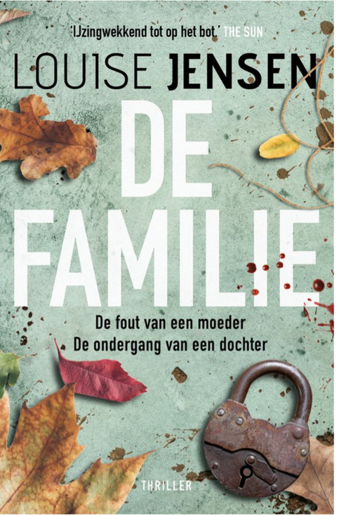 De familie – boekcover – Louise Jensen – ISBN 9789400512061 – paperback – als nieuw