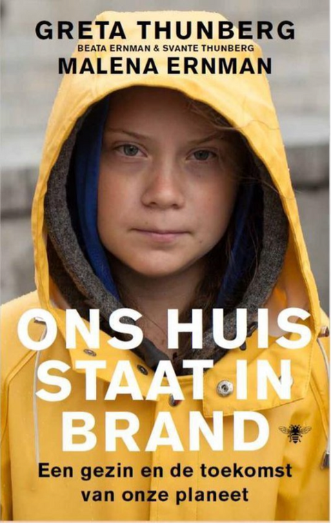 Ons huis staat in brand – boekcover – Greta Thunberg – ISBN 9789403170404 – paperback – goed