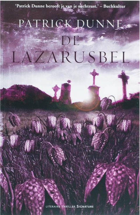 De Lazarusbel – boekcover – Patrick Dunne – ISBN 9789056722210 – paperback – goed