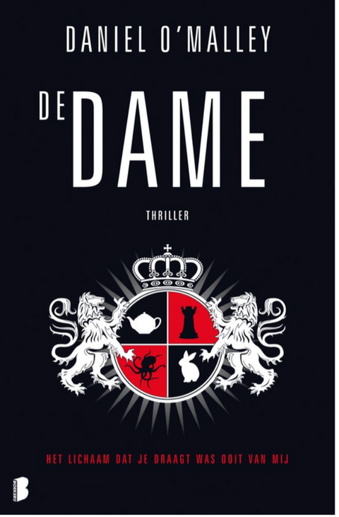 De dame – boekcover – Daniel O'Malley – ISBN 9789022564837 – paperback – als nieuw