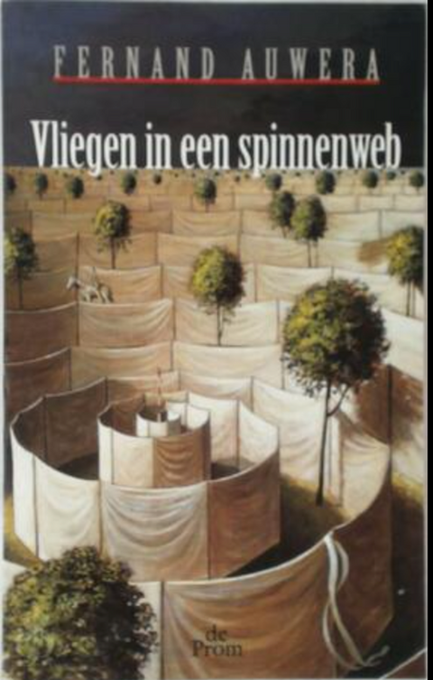 Vliegen In Een Spinnenweb – boekcover – Fernand Auwera – ISBN 9789068017427 – paperback – als nieuw
