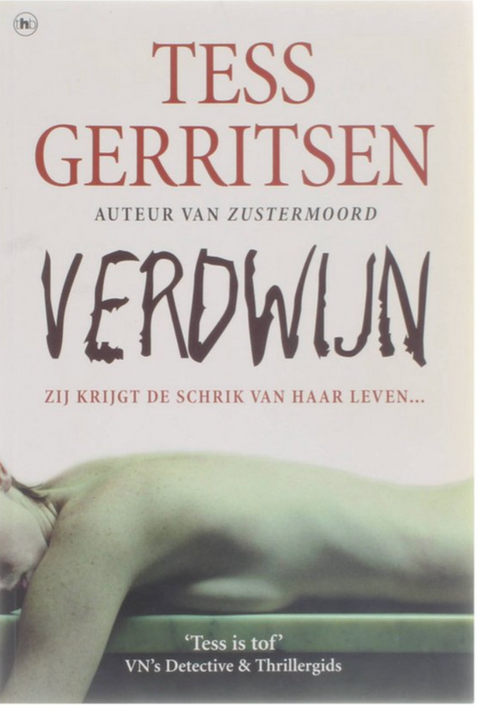 Verdwijn – boekcover – Tess Gerritsen – ISBN 9789044343229 – paperback – goed