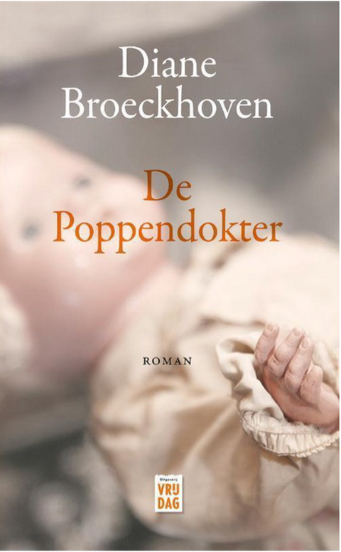 De poppendokter – boekcover – Diane Broeckhoven – ISBN 9789460012808 – paperback – als nieuw