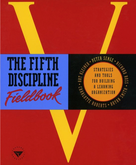 The Fifth Discipline Fieldbook – boekcover – Peter M Senge – ISBN 9780385472562 – paperback – als nieuw