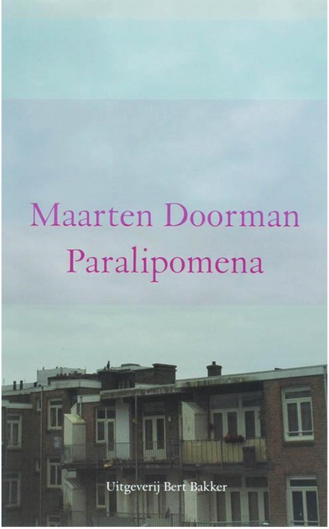 Paralipomena – boekcover – Maarten Doorman – ISBN 9789035131644 – paperback – als nieuw