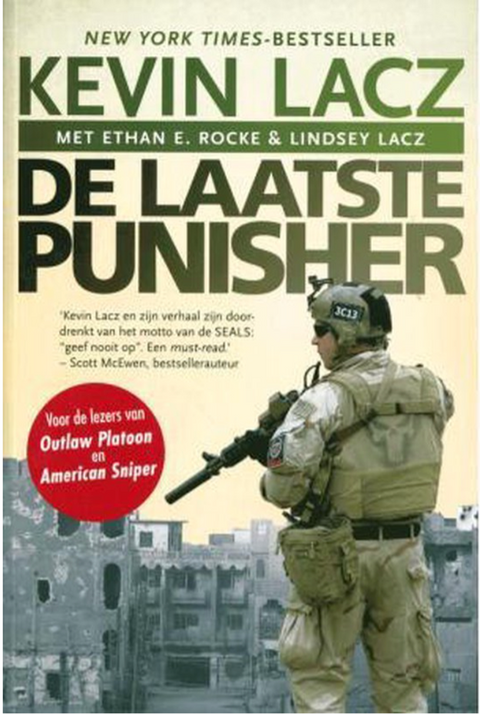 De laatste Punisher – boekcover – Kevin Lacz – ISBN 9789045215976 – paperback – als nieuw