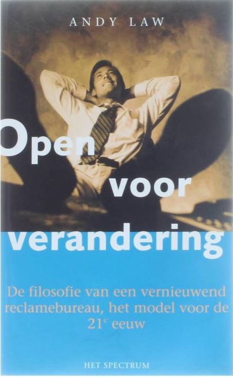 Open voor verandering – boekcover – Andy Law – ISBN 9789027467133 – paperback – als nieuw