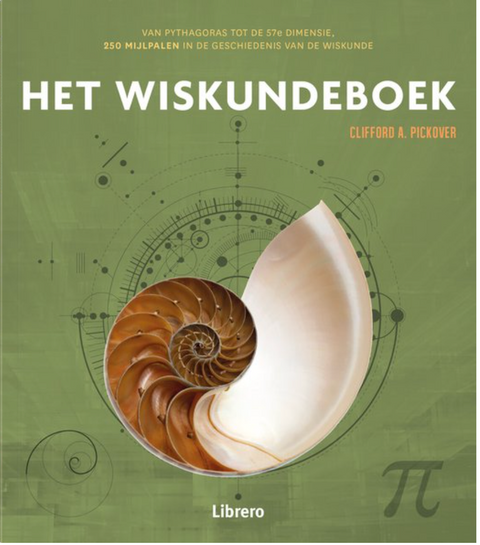 Het wiskunde boek – boekcover – Clifford A. Pickover – ISBN 9789463595155 – paperback – als nieuw