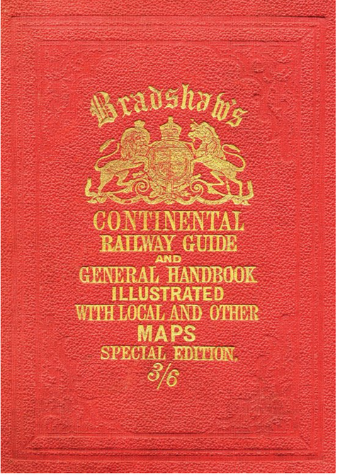 Bradshaws Continental Railway Guide – boekcover – NB – ISBN 9781908402479 – hardcover – als nieuw