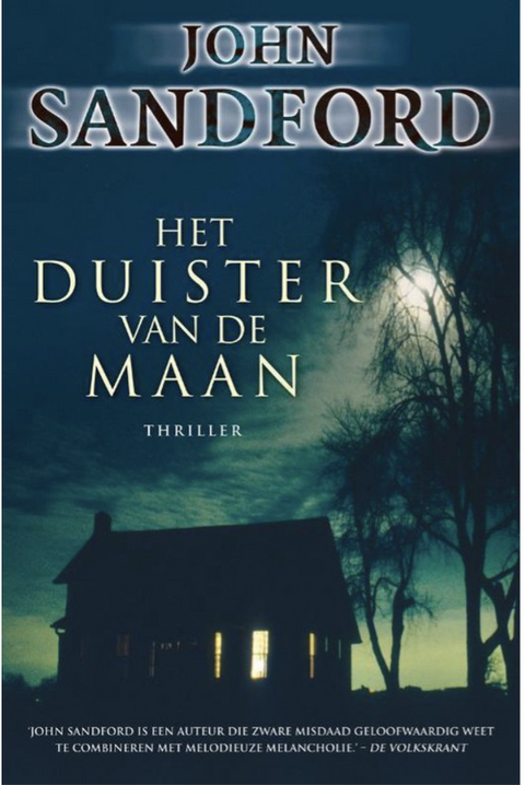 Het Duister Van De Maan – boekcover – John Sandford – ISBN 9789022994573 – paperback – als nieuw