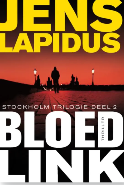 De Stockholm-trilogie 2 - Bloedlink – boekcover – Jens Lapidus – ISBN 9789022994450 – paperback – als nieuw