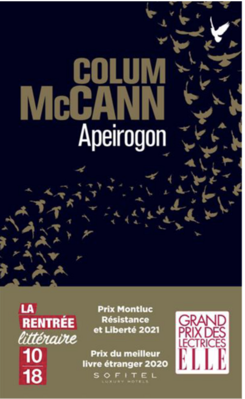 Apeirogon – boekcover – Colum McCann – ISBN 9782264078124 – paperback – als nieuw