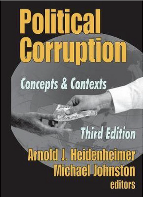 Political Corruption – boekcover – Arnold J. Heidenheimer – ISBN 9780765807618 – paperback – als nieuw