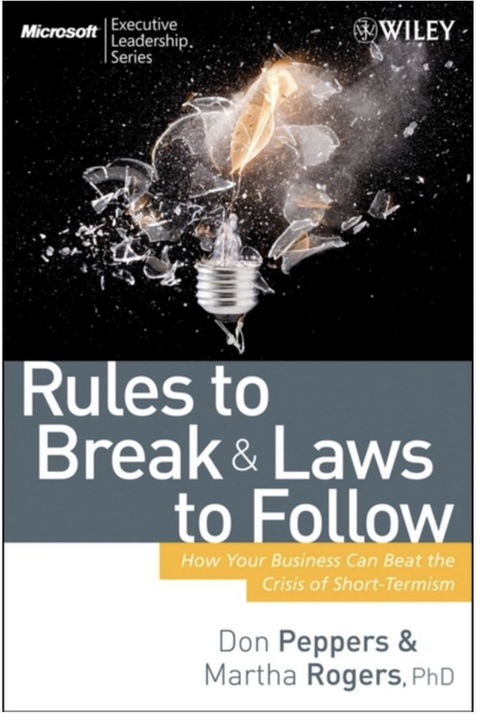 Rules To Break And Laws To Follow – boekcover – Don Peppers – ISBN 9780470227541 – hardcover – als nieuw