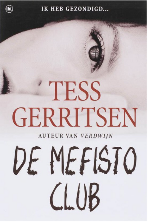 De Mefisto Club – boekcover – Tess Gerritsen – ISBN 9789044346299 – paperback – als nieuw