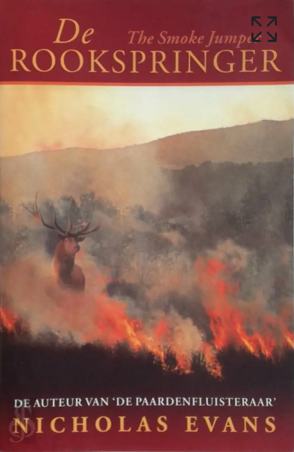 De Rookspringer – boekcover – Nicolas Evans – ISBN 9789046813546 – paperback – als nieuw