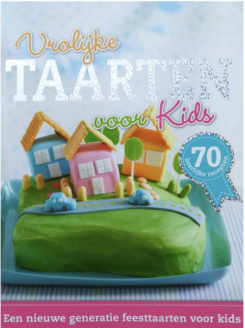 Vrolijke taarten voor kids – boekcover – NB – ISBN 9789054269502 – paperback – als nieuw