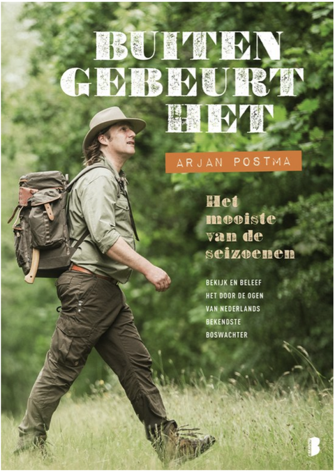 Buiten gebeurt het – boekcover – Arjan Postma – ISBN 9789022579237 – hardcover – als nieuw