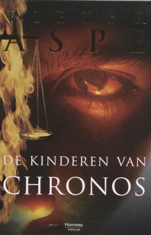 De Kinderen van Chronos – boekcover – Pieter Aspe – ISBN 9789022315729 – paperback – als nieuw
