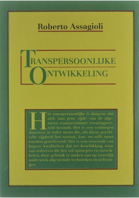 Transpersoonlijke ontwikkeling – boekcover – Roberto Assagioli – ISBN 9789063253684 – paperback – als nieuw