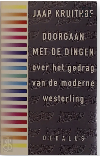 Doorgaan met de dingen – boekcover – Jaap Kruithof – ISBN 9789052810959 – paperback – als nieuw