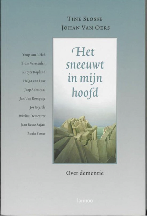Het Sneeuwt In Mijn Hoofd Over Dementie – boekcover – Tine Slosse – ISBN 9789020961843 – paperback – als nieuw