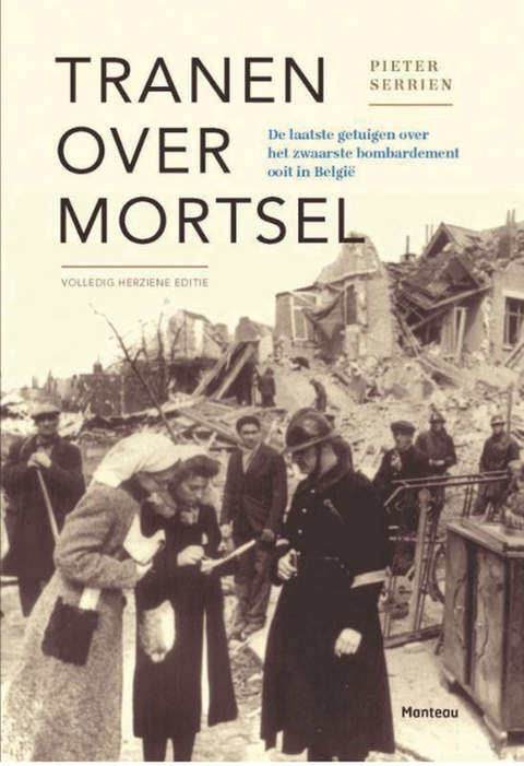 Tranen over Mortsel – boekcover – Pieter Serrien – ISBN 9789022328354 – paperback – als nieuw