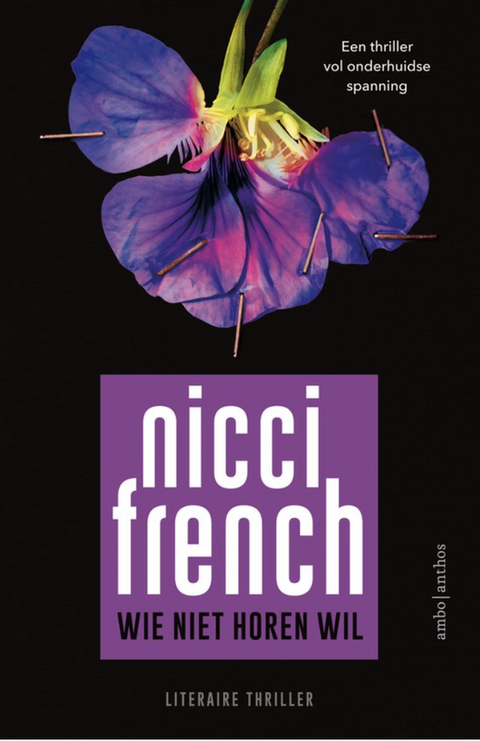 Wie niet horen wil – boekcover – Nicci French – ISBN 9789026361289 – paperback – als nieuw