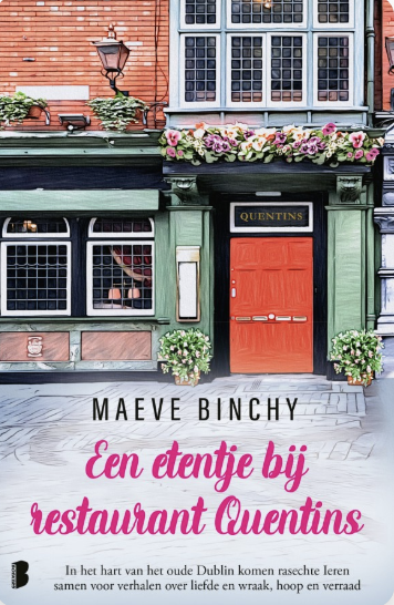 Een etentje bij restaurant Quentins – boekcover – Maeve Binchy – ISBN 9789049209285 – paperback – als nieuw