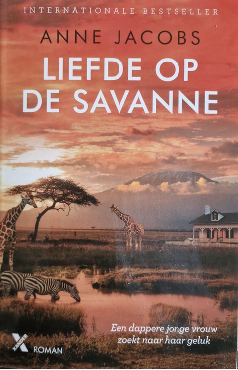 Liefde op de savanne – boekcover – Anne Jacobs – ISBN 9789401626071 – paperback – als nieuw