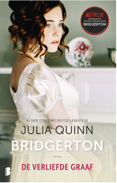 De verliefde graaf – boekcover – Julia Quinn – ISBN 9789022586877 – paperback – als nieuw