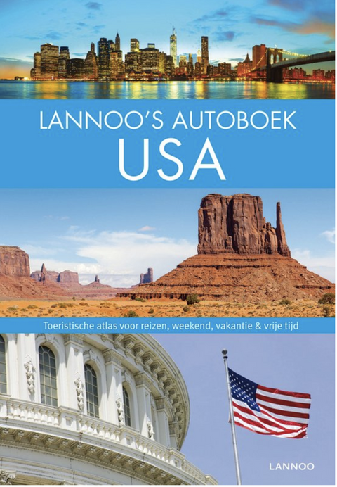 Lannoo's Autoboek - USA – boekcover – NB – ISBN 9789401414661 – hardcover – als nieuw