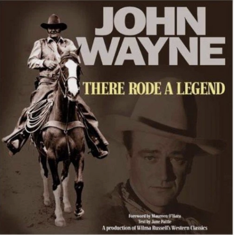 John Wayne ... There Rode a Legend – boekcover – Jane Pattie – ISBN 9780967053400 – hardcover – goed