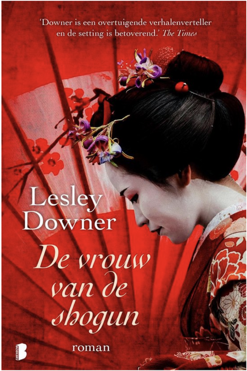 De vrouw van de shogun – boekcover – Lesley Downer – ISBN 9789022590515 – paperback – als nieuw