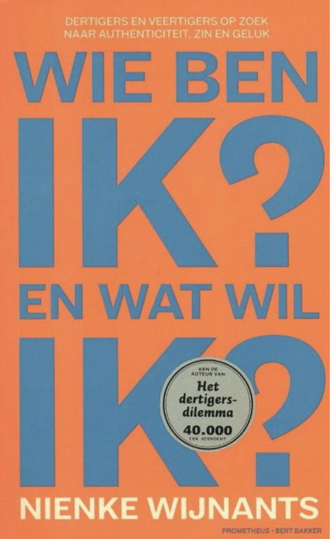 Wie ben ik en wat wil ik – boekcover – Nienke Wijnants – ISBN 9789035135086 – paperback – als nieuw