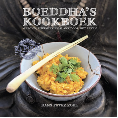 Boeddha's kookboek: Ki-food; gezond, energiek en slank door het leven
 – boekcover – Hans Peter Roel – ISBN 9789079677535 – hardcover – als nieuw