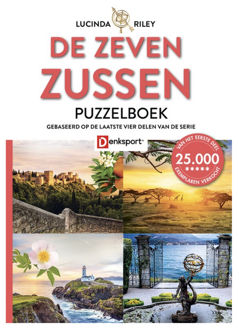 Denksport - De Zeven Zussen Puzzelboek 2  – boekcover – Lucinda Riley – ISBN 9789493361188 – paperback – als nieuw