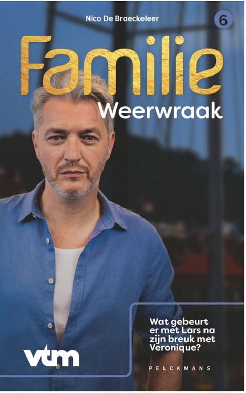 Weerwraak: Familie 6 – boekcover – Nico de Braeckeleer – ISBN 9789464019124 – paperback – als nieuw