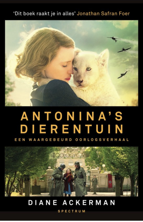 Antonina's dierentuin – boekcover – Diane Ackerman – ISBN 9789000350391 – paperback – als nieuw