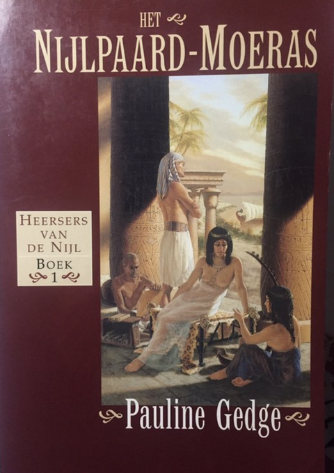 Het nijlpaard-moeras – boekcover – Pauline Gedge – ISBN 9789022526088 – paperback – als nieuw