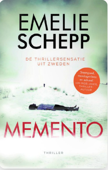 Memento – boekcover – Emelie Schepp – ISBN 9789026157691 – paperback – goed