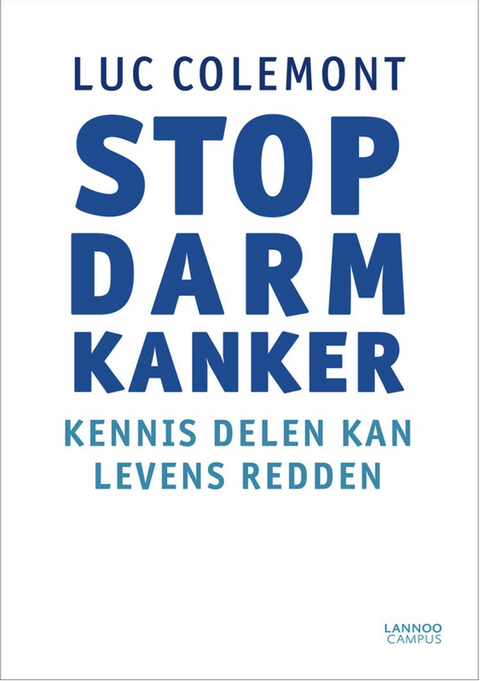 Stop darmkanker – boekcover – Luc Colemont – ISBN 9789401416665 – paperback – als nieuw