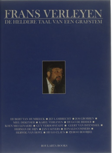 De heldere taal van een grafstem – boekcover – Frans Verleyen – ISBN 9789054667988 – hardcover – als nieuw