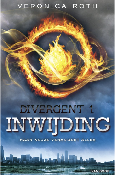 Divergent 1 - Inwijding – boekcover – Veronica Roth – ISBN 9789047516835 – paperback – als nieuw