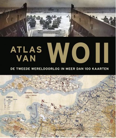 Tweedehands boek: Atlas van WOII: De Tweede Wereldoorlog in meer dan 100 kaarten
 door Richard Overy - als nieuw hardcover