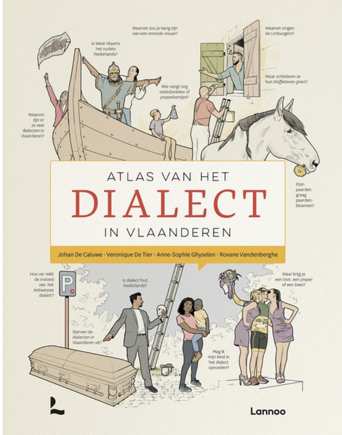 Tweedehands boek: Atlas van het dialect in Vlaanderen door Johan de Caluwe - als nieuw hardcover